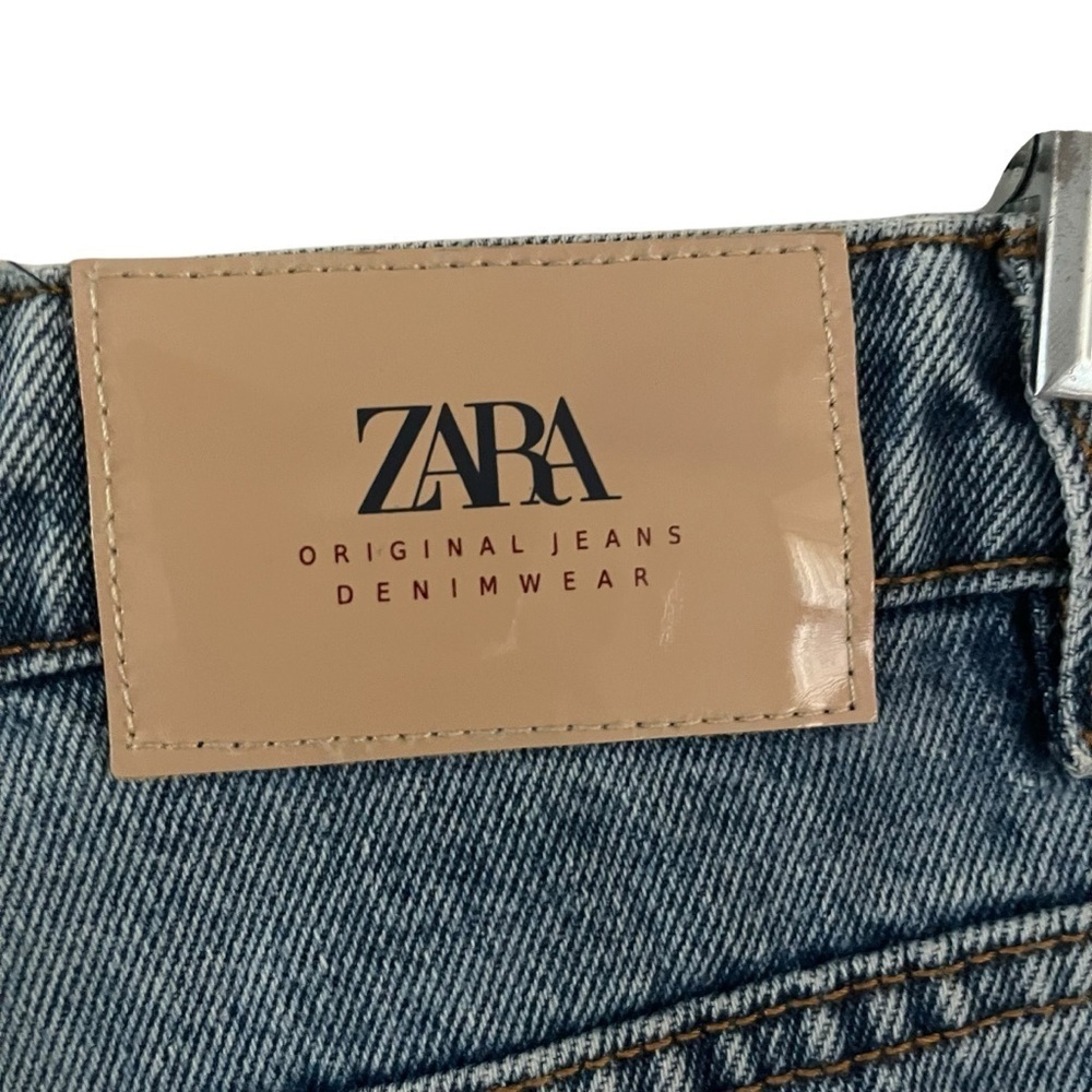 Zara Ripped Women Shorts Size 4 - Picture 5 of 6